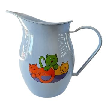 Emaye Sürahi-Parlak Mavi Üçüz