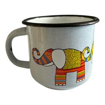 Emaye Konik Bardak-Buz Mavisi Fil