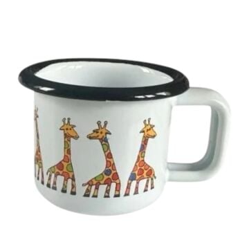 Emaye Minik Bardak-Beyaz Zürafa