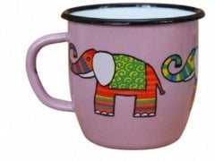 Emaye Konik Bardak-Lila Fil