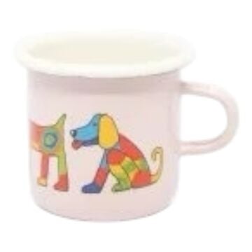 Emaye Minik Bardak-Pembe Köpek