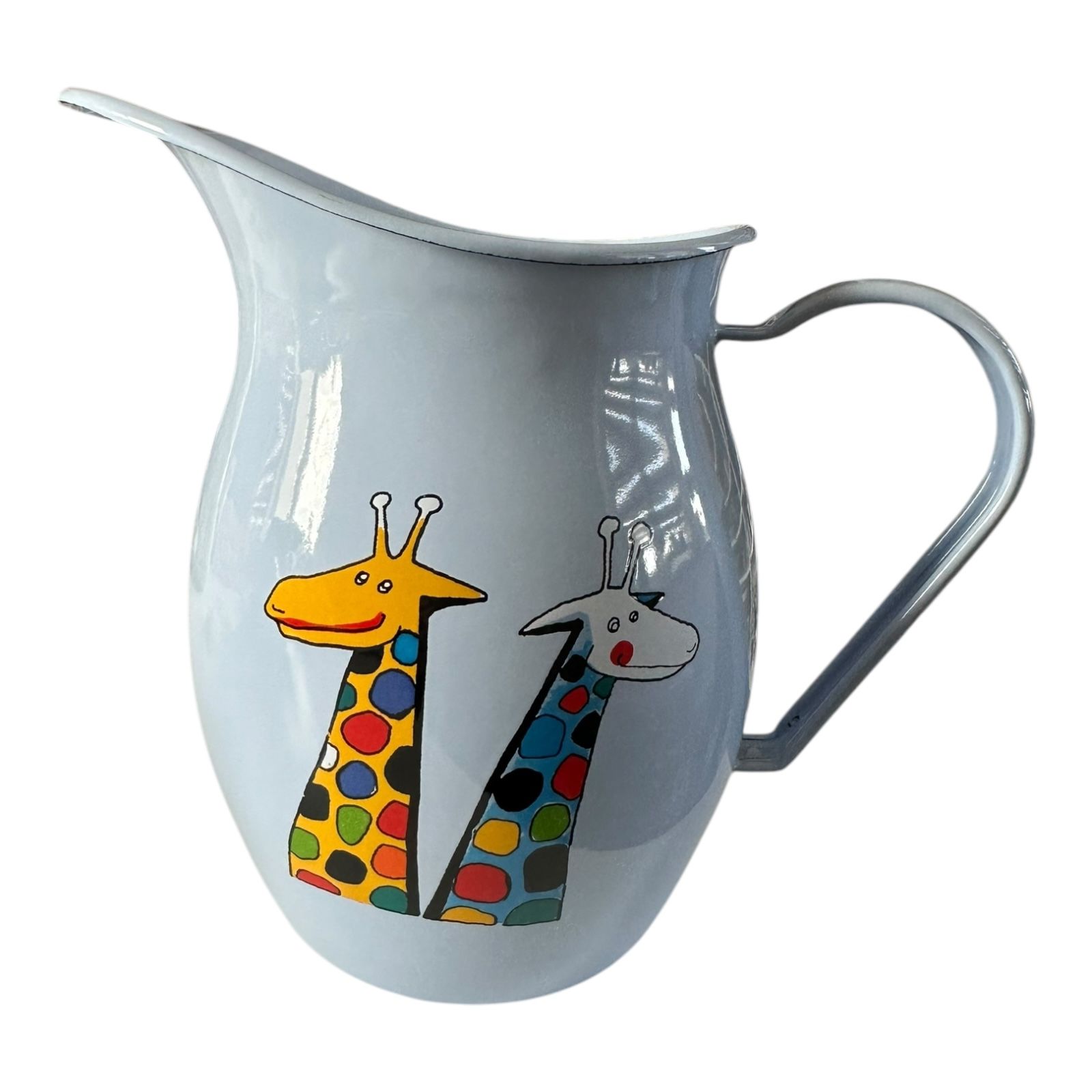 Emaye Sürahi-Parlak Mavi Zürafa