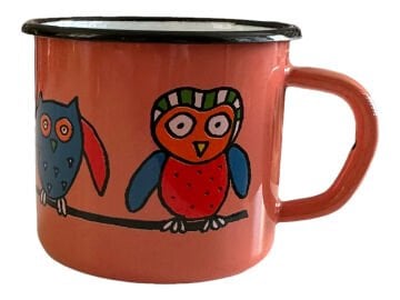 Emaye Bardak-Mercan Baykuş