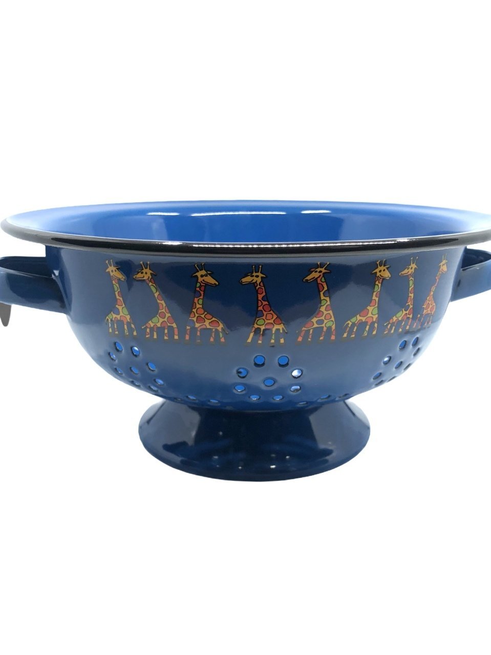 Emaye Süzgeç- Lacivert Zürafa