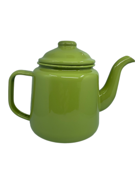 Emaye Konik Çay Demliği-Elma Yeşili Fil