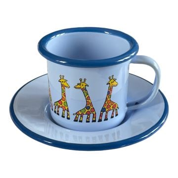 Emaye Fincan-Mavi Zürafa