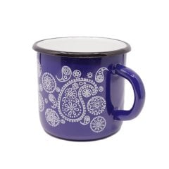 Emaye Bardak-Lacivert Şal