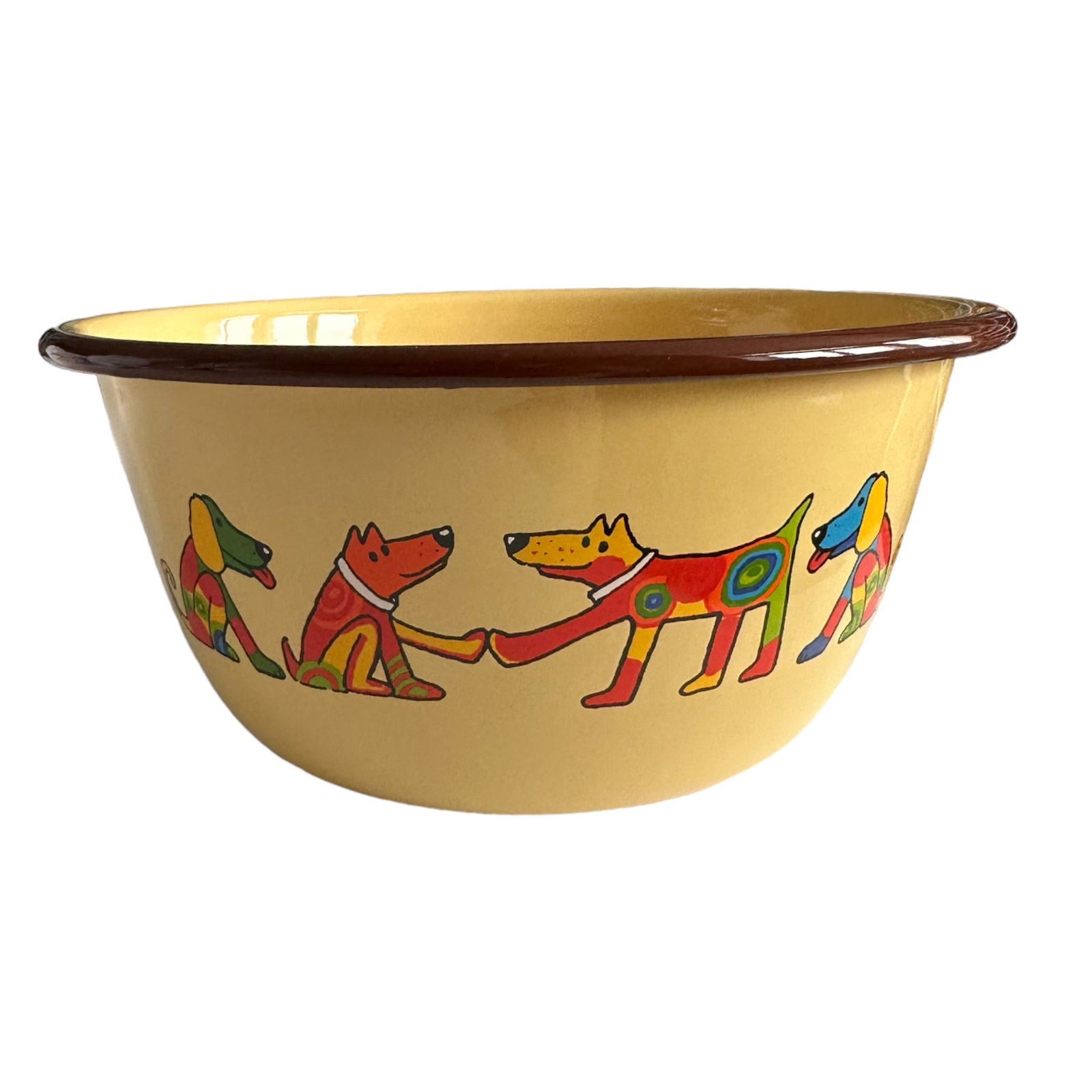 Emaye Kase-Sarı Köpek