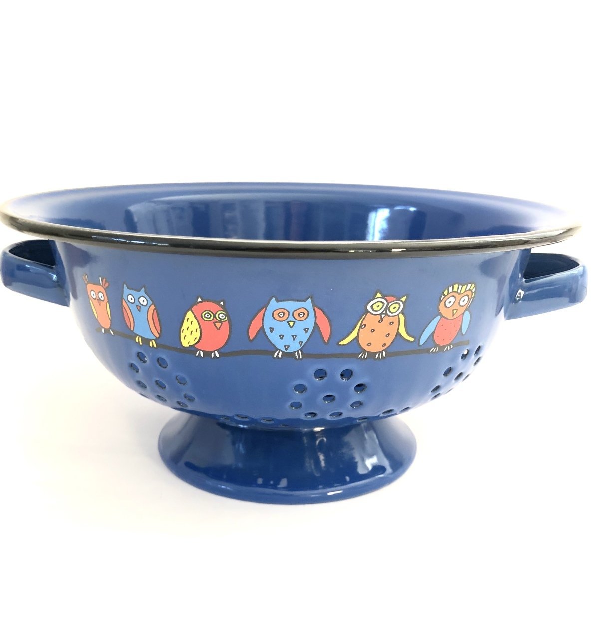 Emaye Süzgeç-Lacivert Baykuş