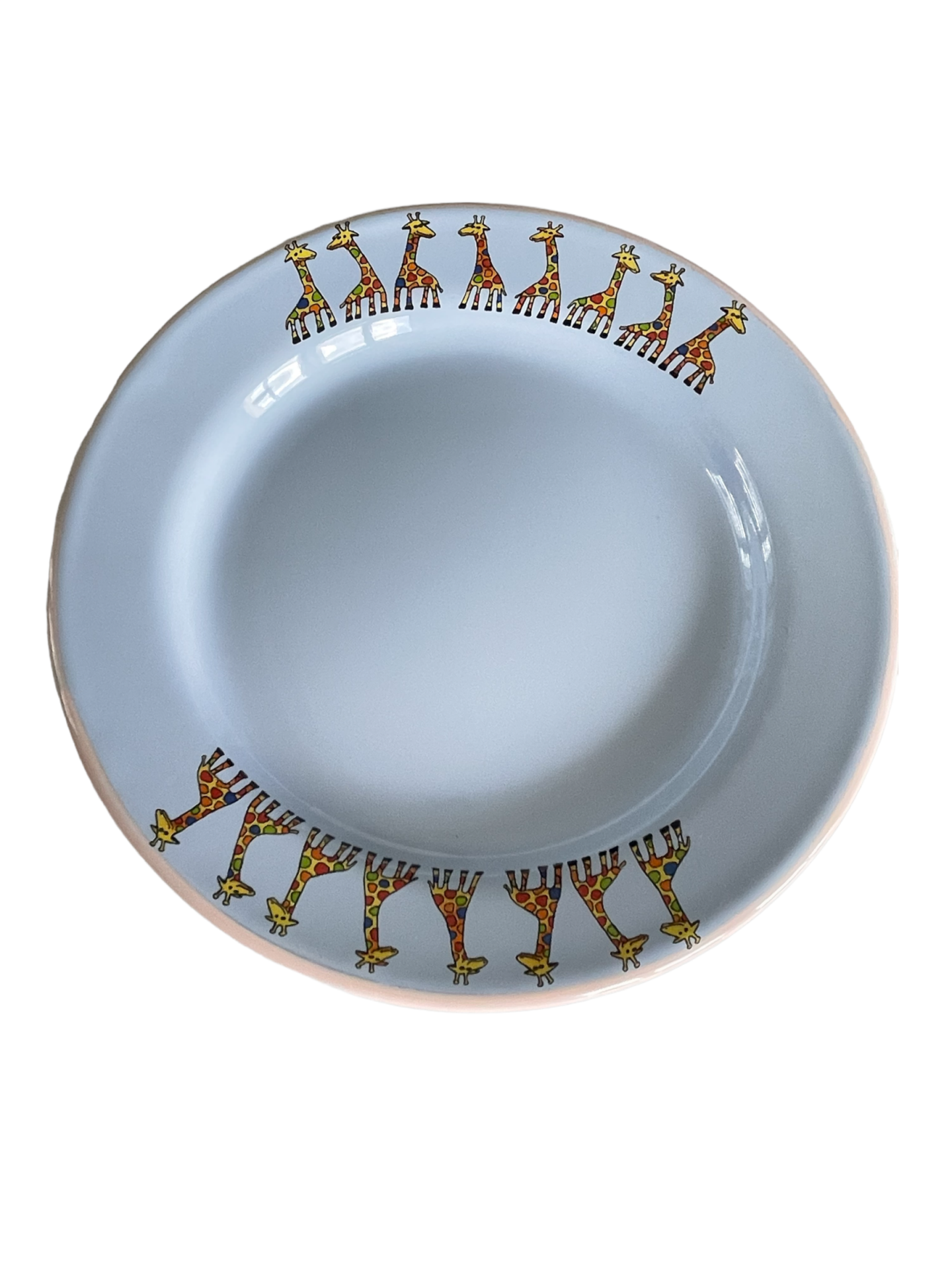 Emaye Tabak-Bebek Mavisi Zürafa