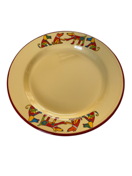 Emaye Tabak-Sarı Köpekler