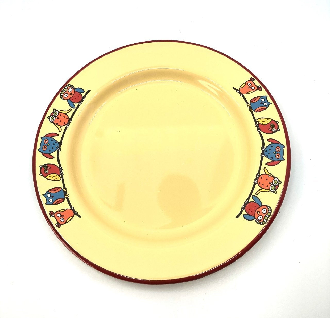 Emaye Tabak-Sarı Baykuş