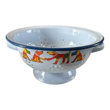 Emaye Süzgeç-Açık Mavi Köpek