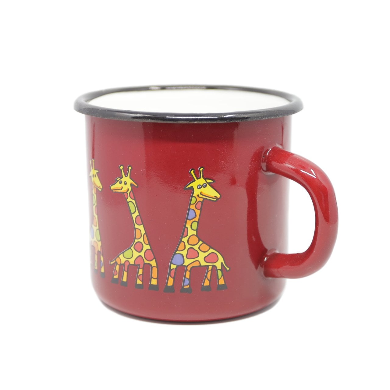 Emaye Büyük Bardak - Kırmızı Zürafa