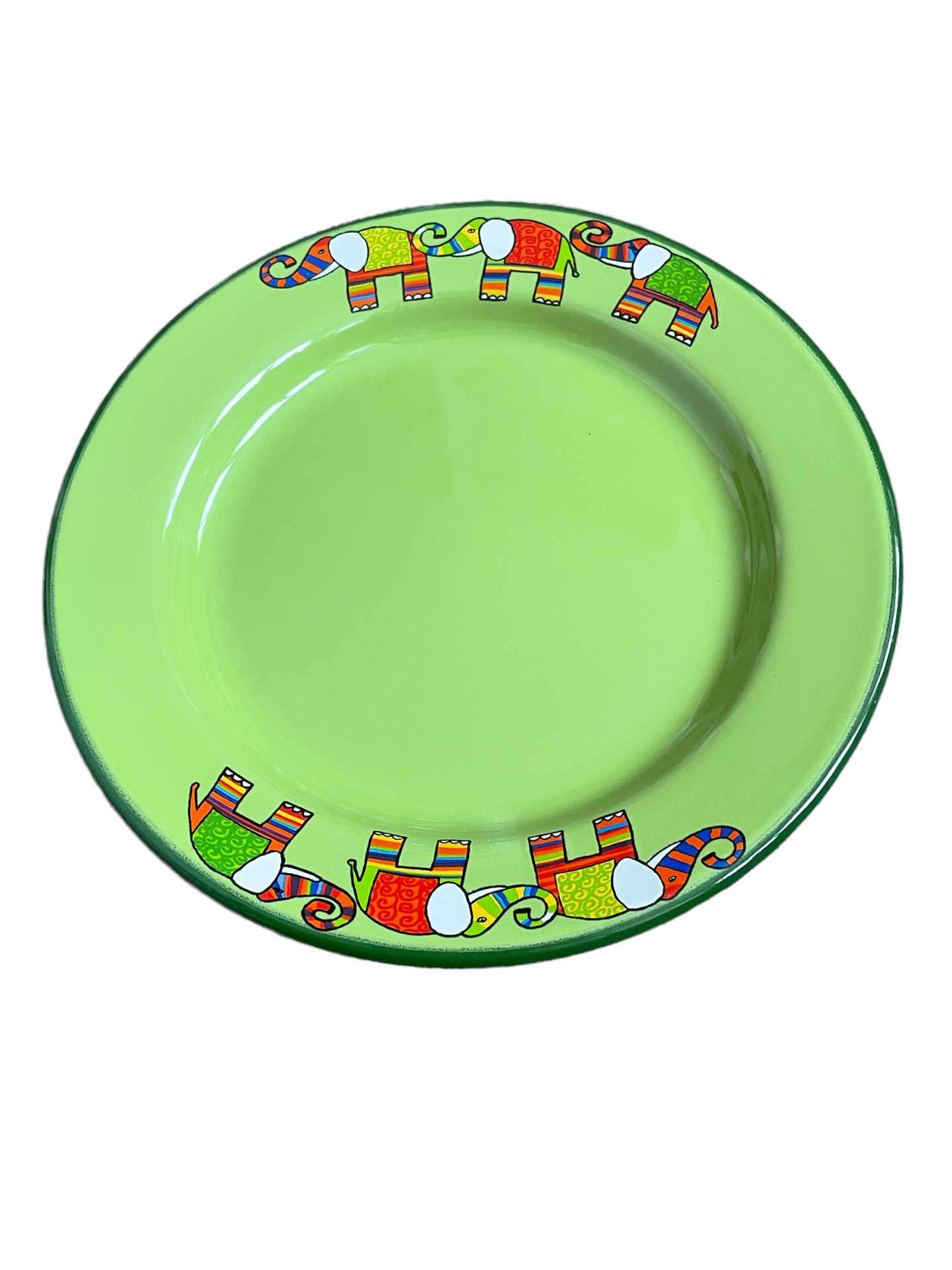 Emaye Tabak -Yeşil Fil