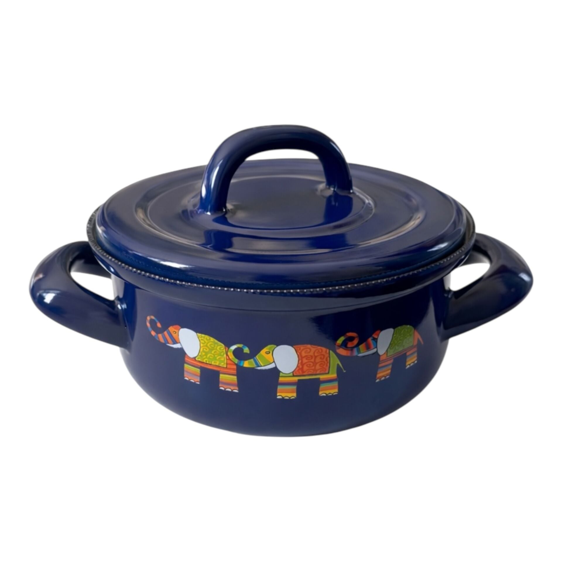 Emaye Tencere-Mor Fil