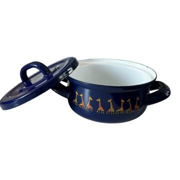 Emaye Tencere-Mor Zürafa