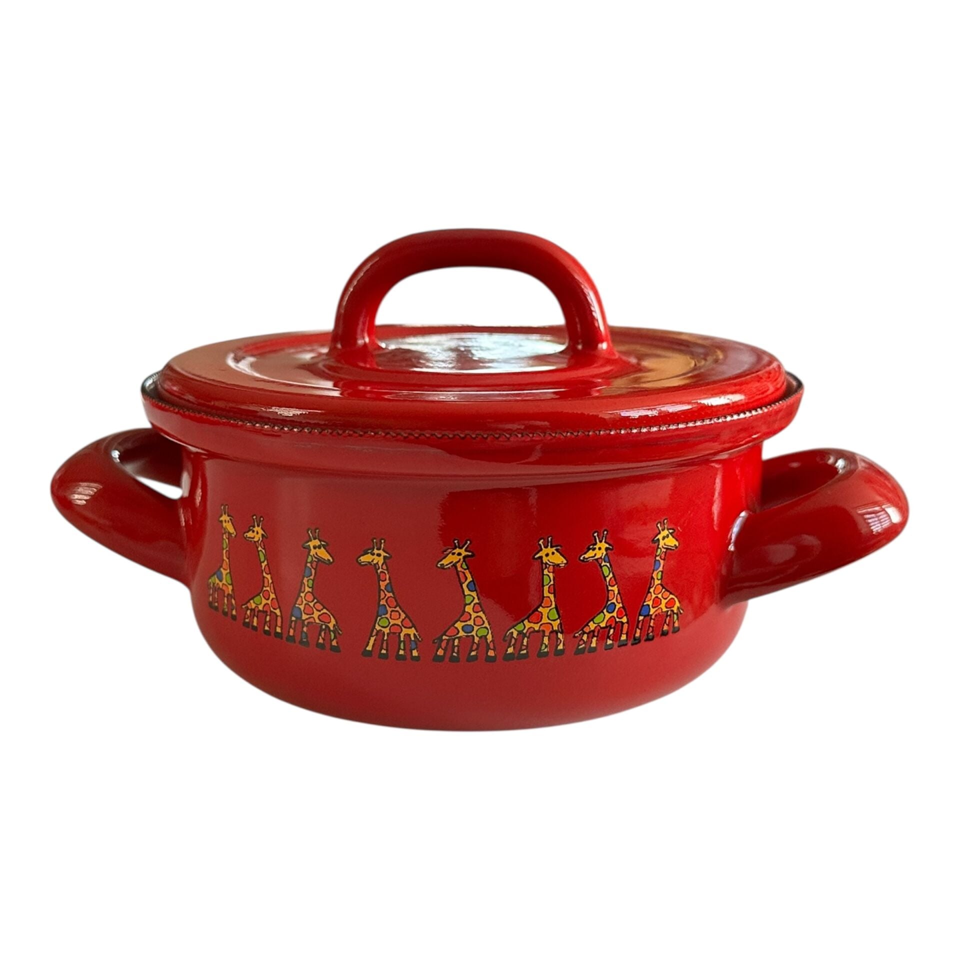 Emaye Tencere-Kırmızı Zürafa