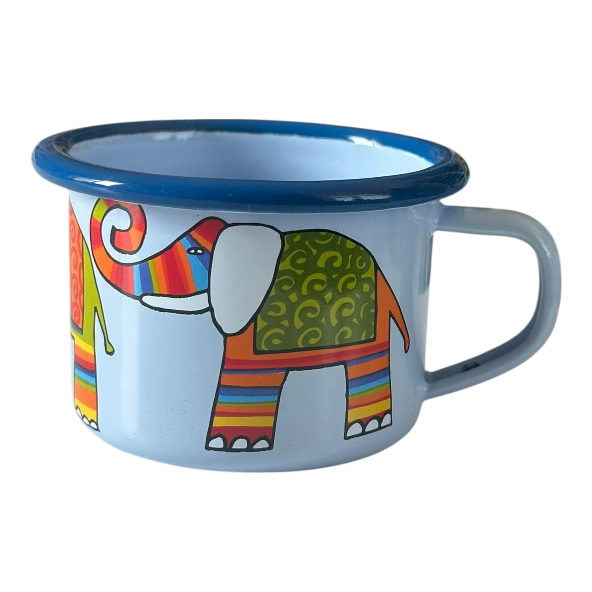 Emaye Küçük Bardak-Mavi Fil