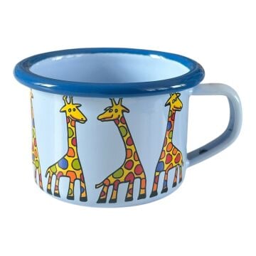 Emaye Küçük Bardak-Mavi Zürafa