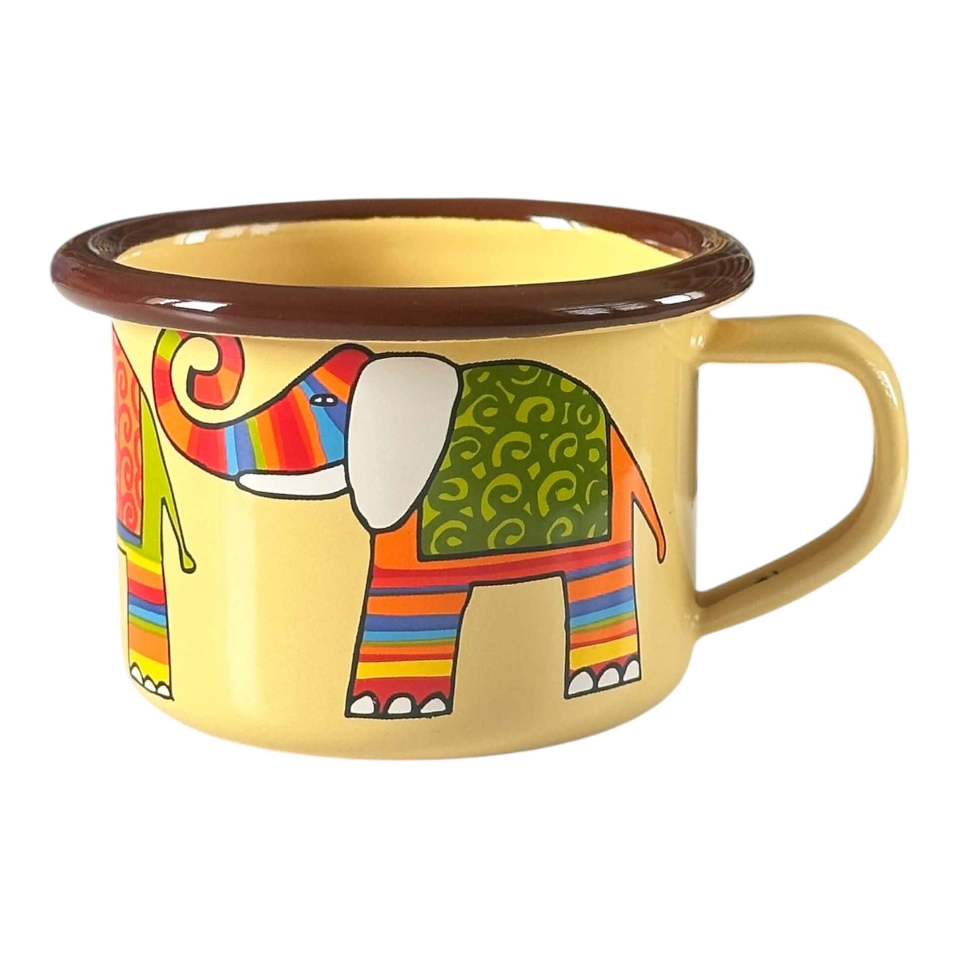 Emaye Küçük Bardak-Sarı Fil