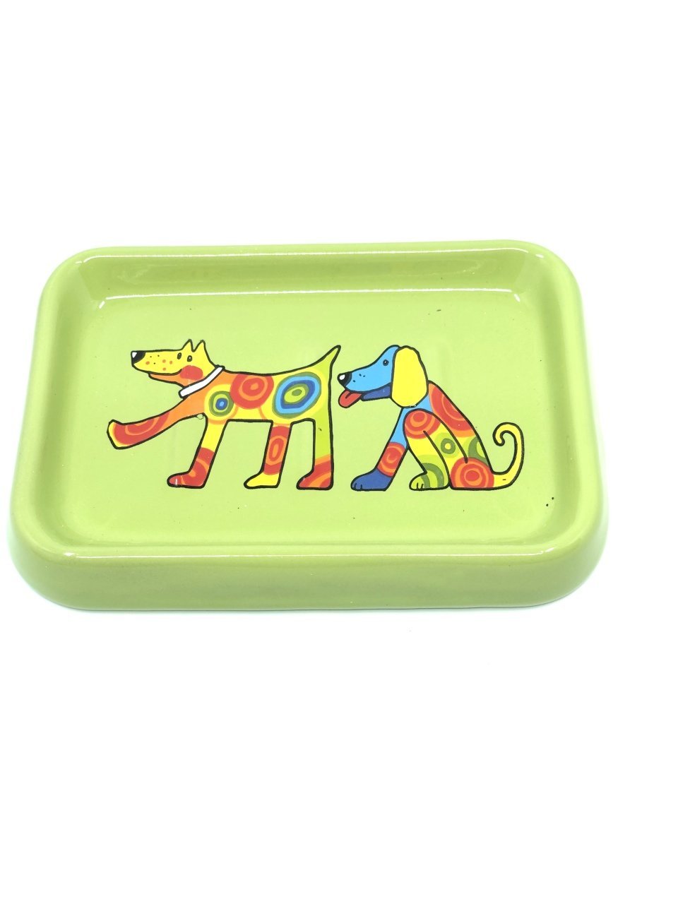 Emaye Sabunluk-Yeşil Köpek