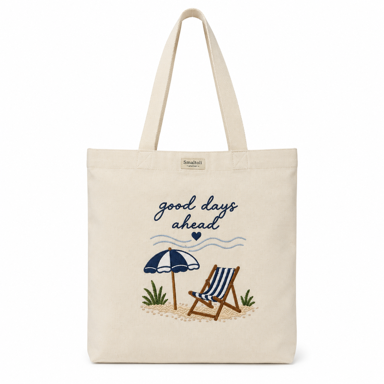 Nakışlı Kanvas Tote Çanta – Good Days Ahead