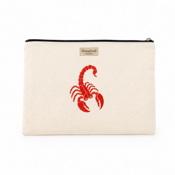 Nakışlı iPad Portföy & Clutch Çanta – Yengeç