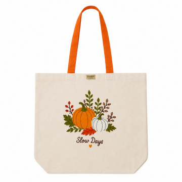 Nakışlı Kanvas Çanta – Slow Days Tote