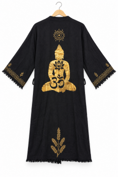 Bohem Kimono  Siyah – 120 cm