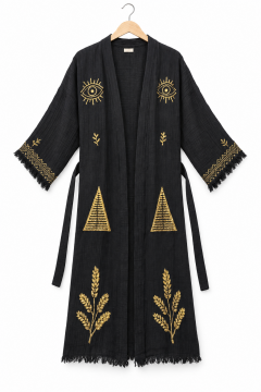 Bohem Kimono  Siyah – 120 cm