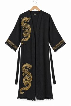 Dragon  Kimono  Siyah – 120 cm