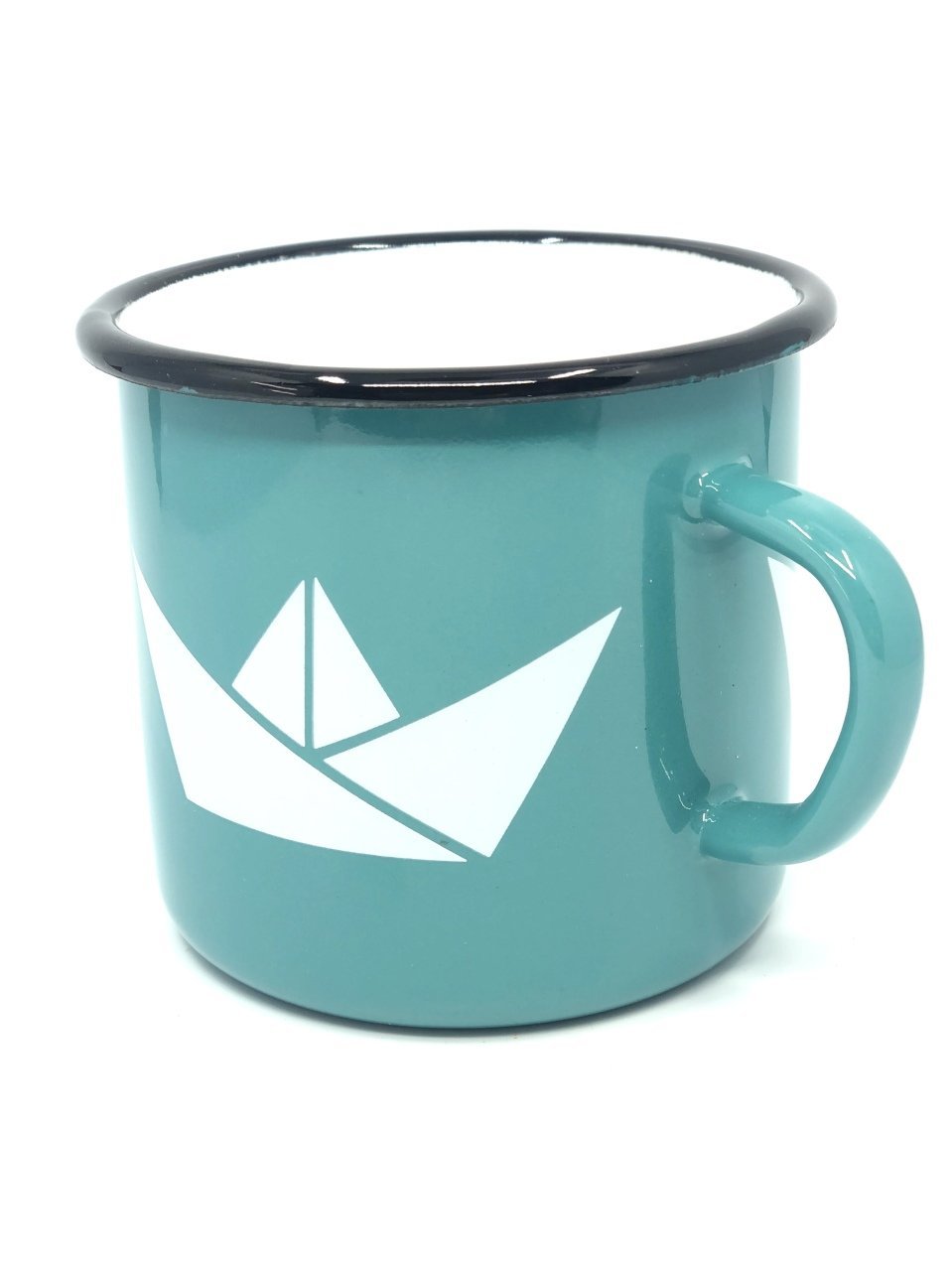 Emaye Büyük Bardak-Petrol Mavisi Gemi