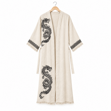 Dragon  Kimono  Ekru – 120 cm