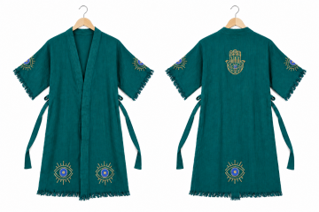 Hamsa Kimono Zümrüt Yeşili – 120 cm