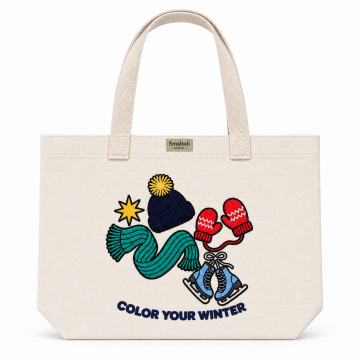 Nakışlı Kanvas Çanta – Joy Winter Tote