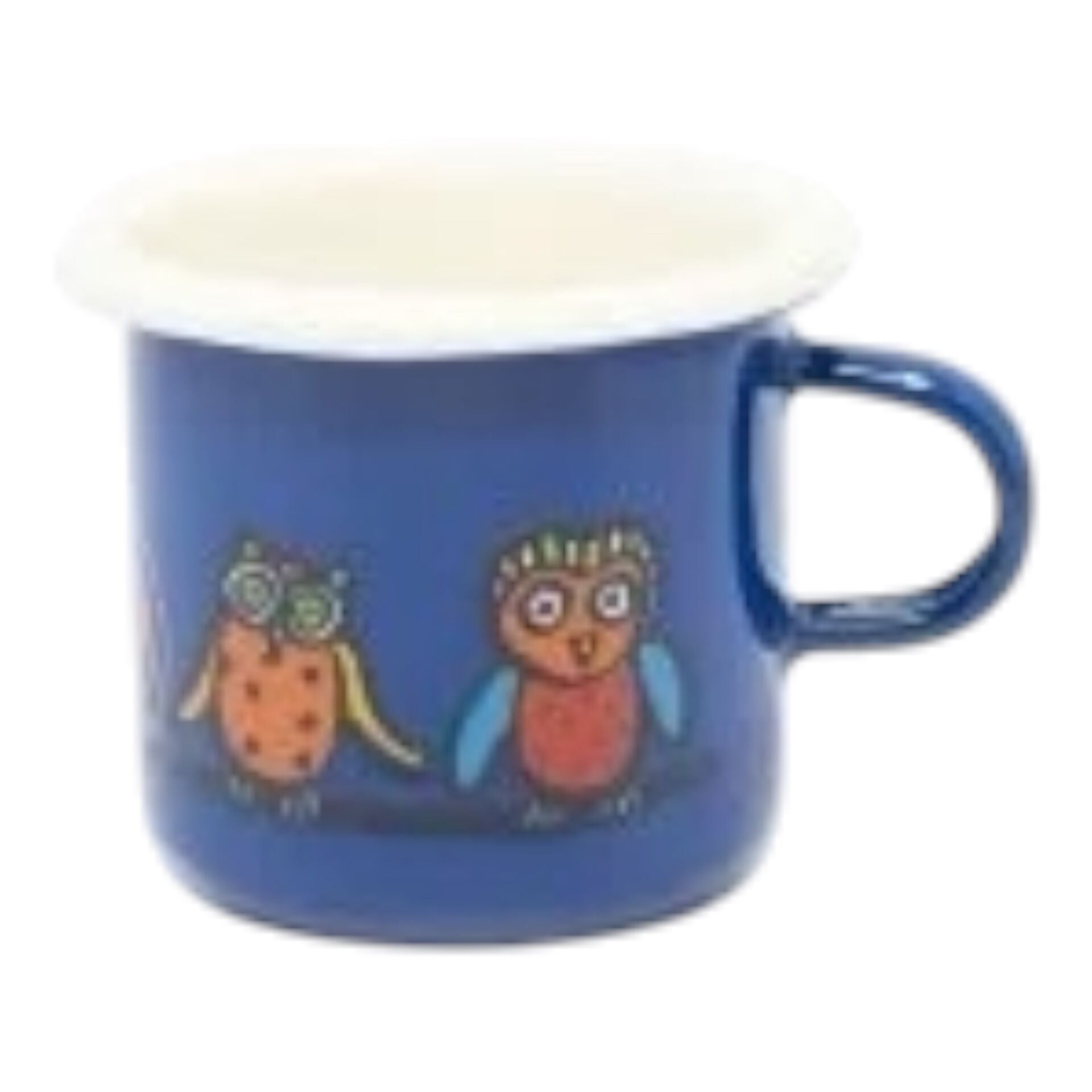 Emaye Minik Bardak-Lacivert Baykuş