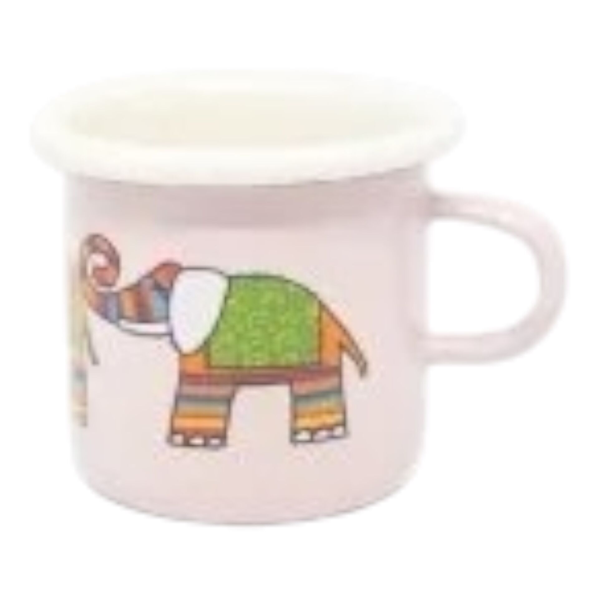 Emaye Minik Bardak-Pembe Fil