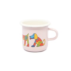 Emaye Minik Bardak-Pembe Köpek