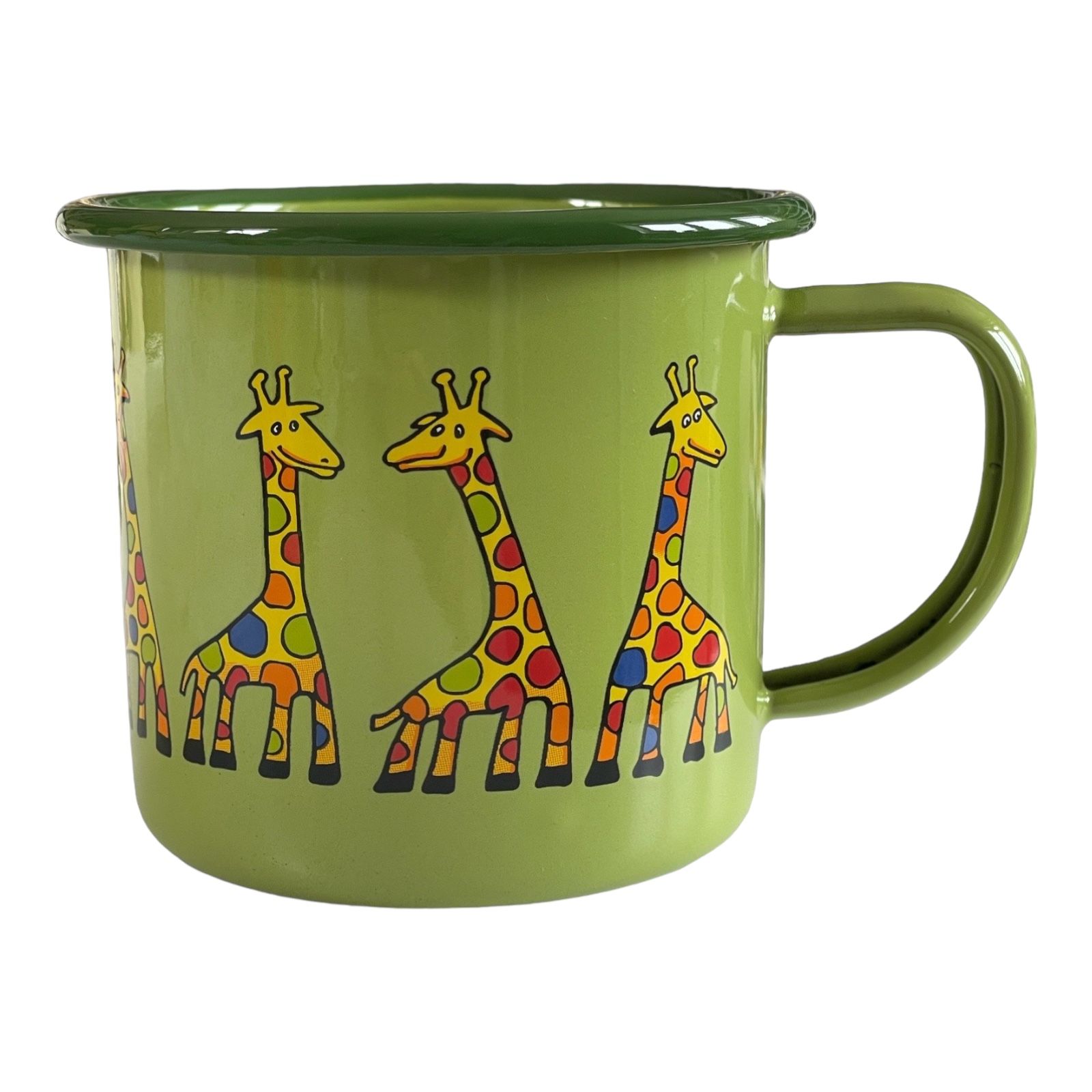 Emaye Bardak-  Elma Yeşili Zürafa