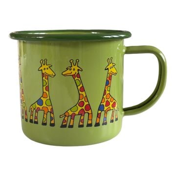 Emaye Bardak-  Elma Yeşili Zürafa