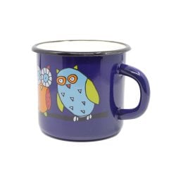 Emaye Bardak—Lacivert Baykuş