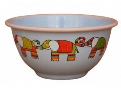 Emaye kase/12 cm-Açık Mavi Fil