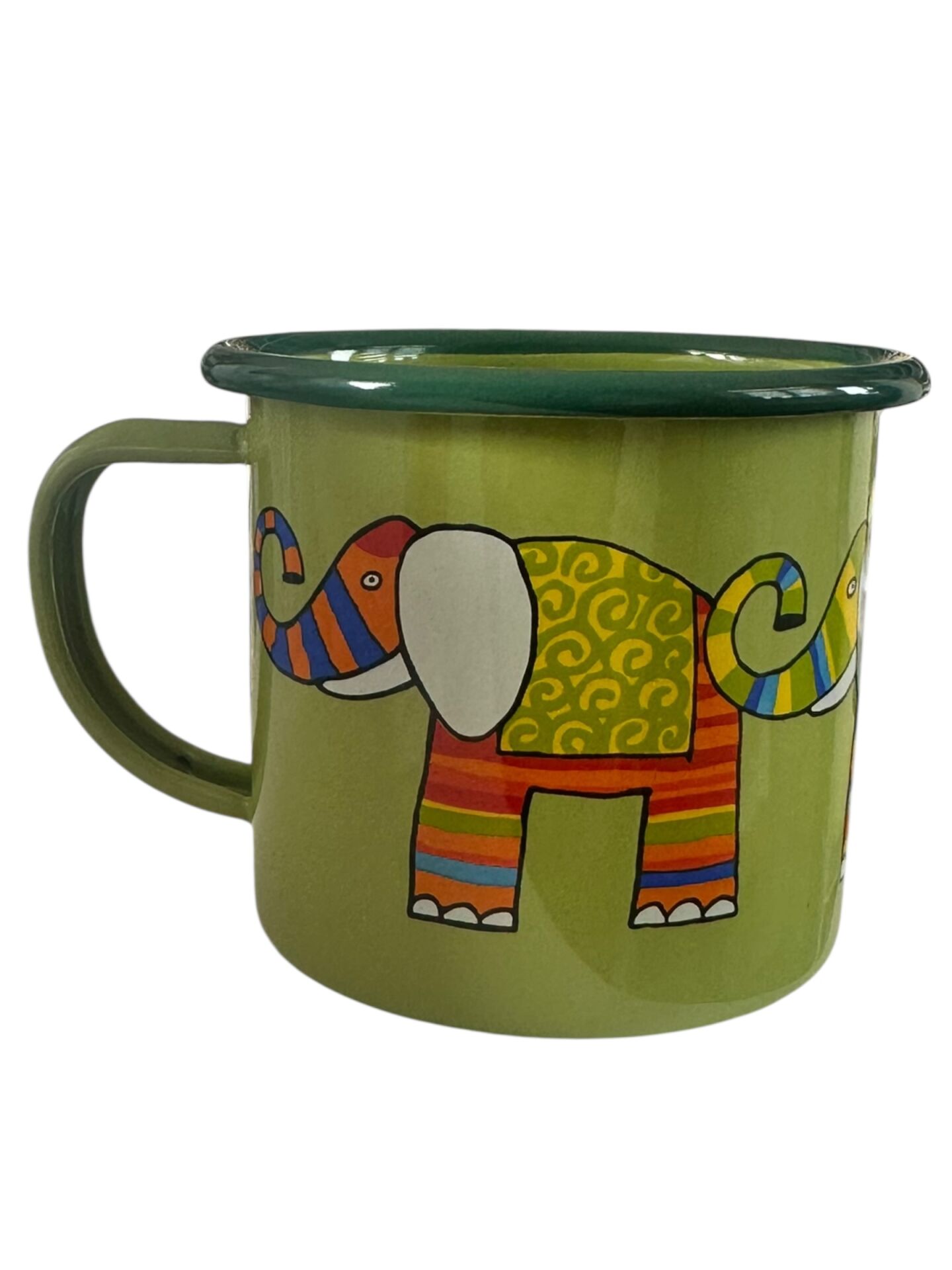 Emaye Büyük Bardak-Elma Yeşili Fil