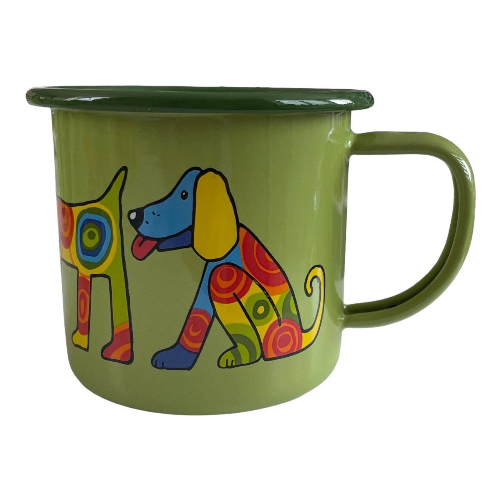 Emaye Bardak-Elma Yeşili Köpek