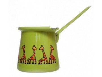 Emaye Büyük Cezve-Yeşil Zürafa