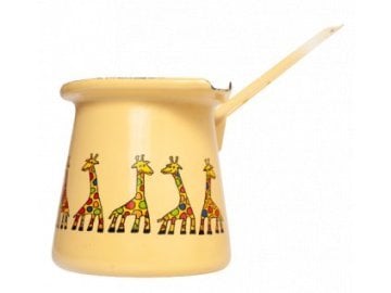 Emaye Büyük Cezve-Sarı Zürafa