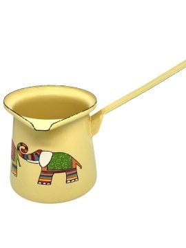 Emaye Büyük Cezve-Sarı Fil