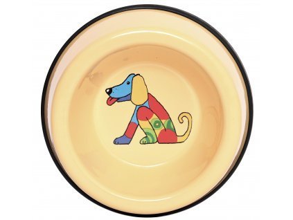 Emaye Küçük Köpek Mama Kabı-Sarı Köpek