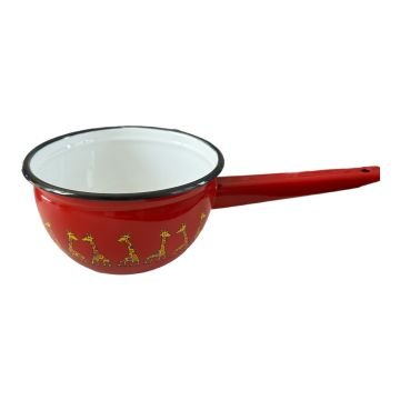 Emaye Büyük Tava-Kırmızı Kırmızı Zürafa